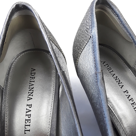 Adrianna Papell Peep Toe Rhinestone Heels - Picture 6 of 8